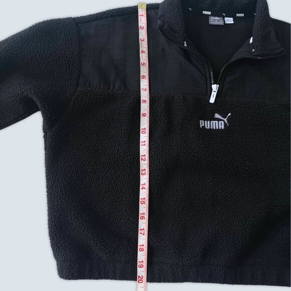 Puma Fleee Half-Zip Sweatshirt Sz M - Picture 6 of 7